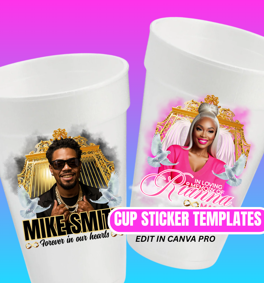 Cup Stickers - 20 Templates - Edit On Canva