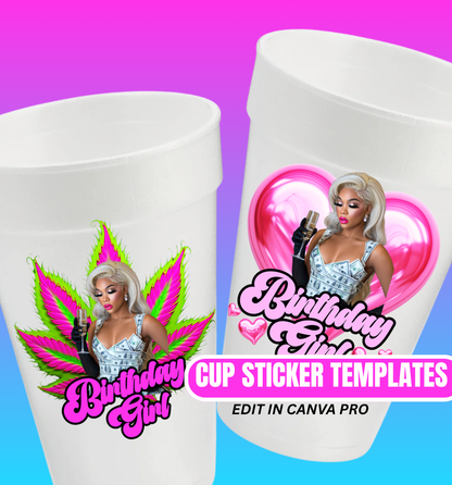 Cup Stickers - 20 Templates - Edit On Canva
