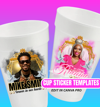Cup Stickers - 20 Templates - Edit On Canva