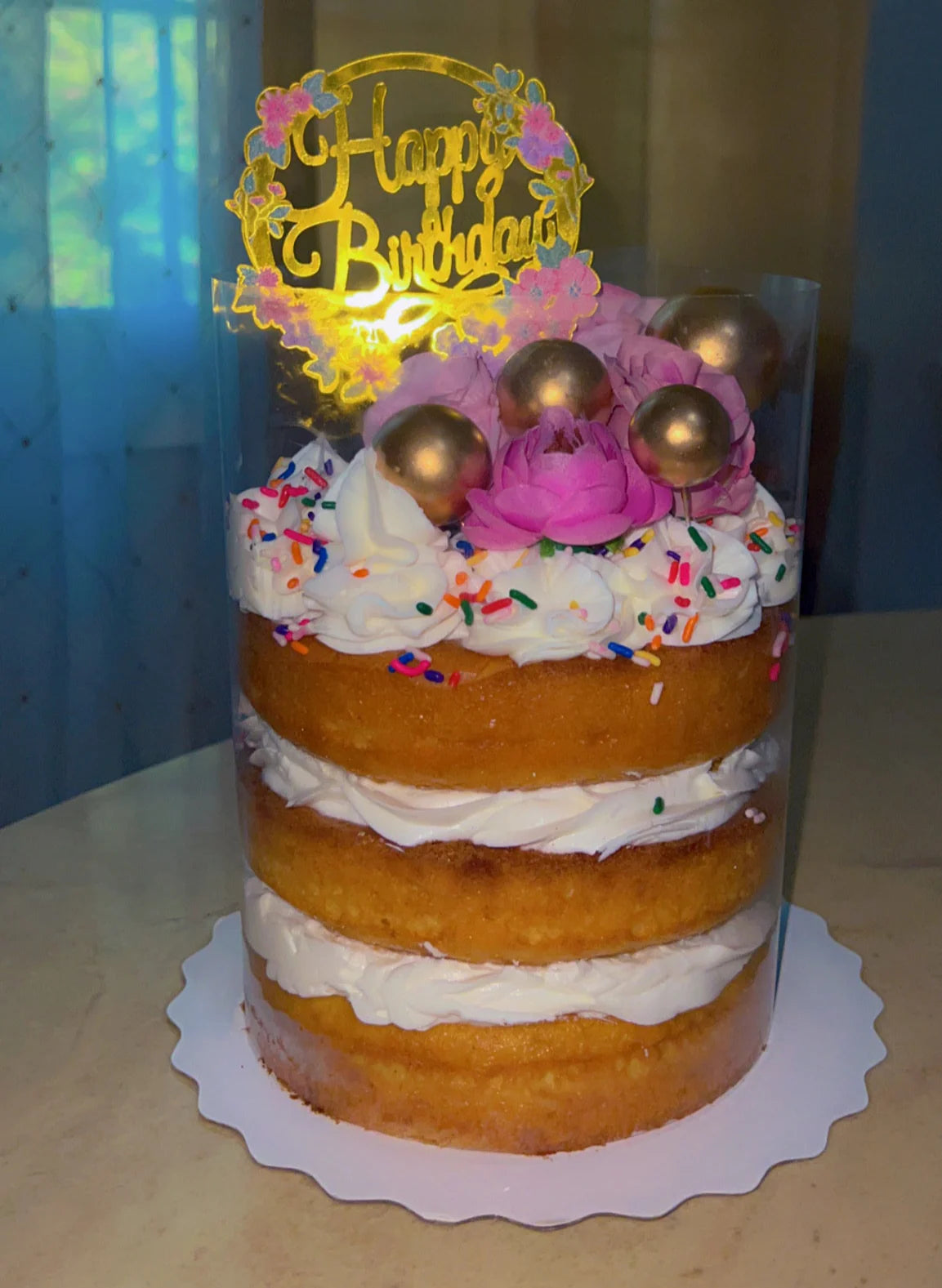 Naked Acetate Cake